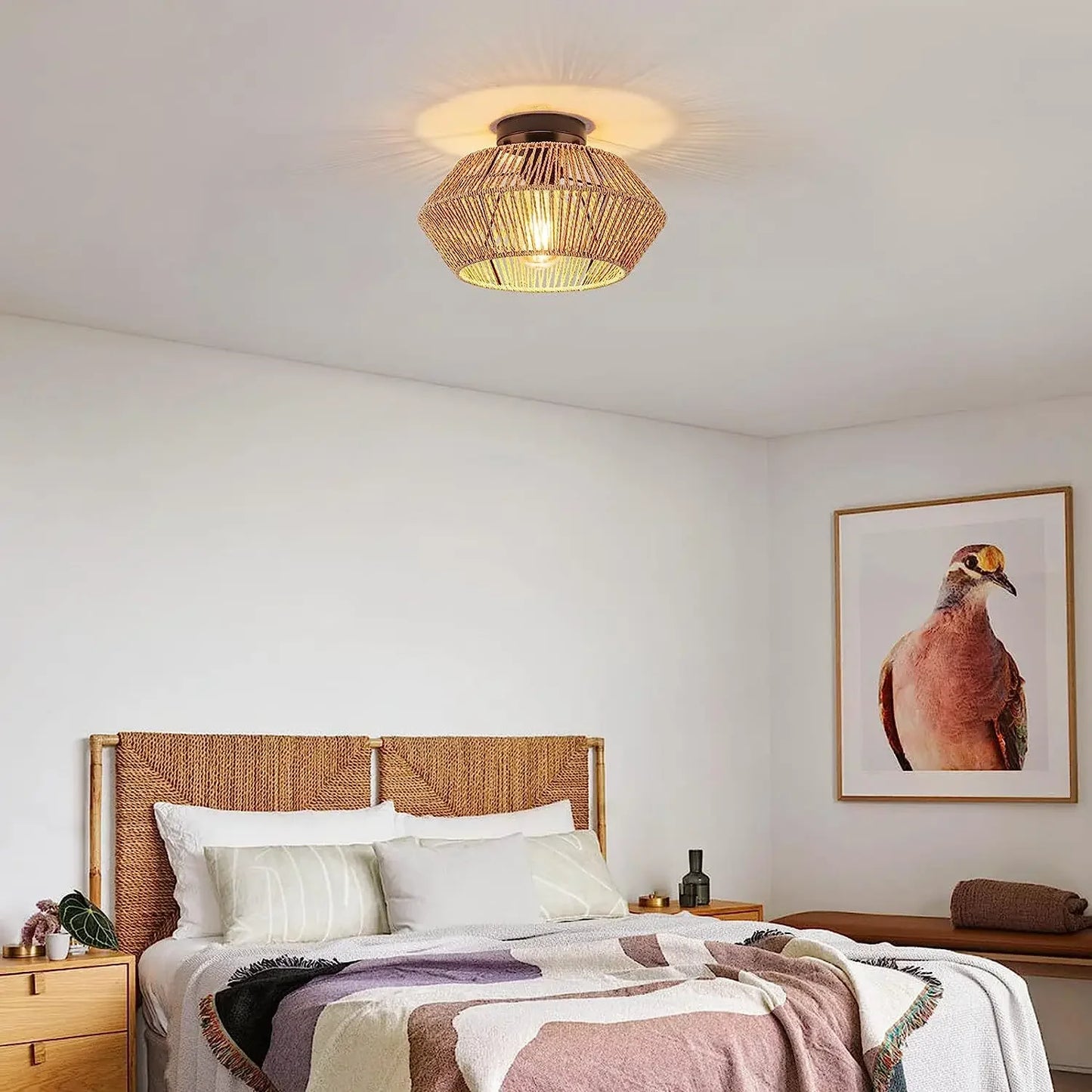 Rattan Ceiling Light Chandelier